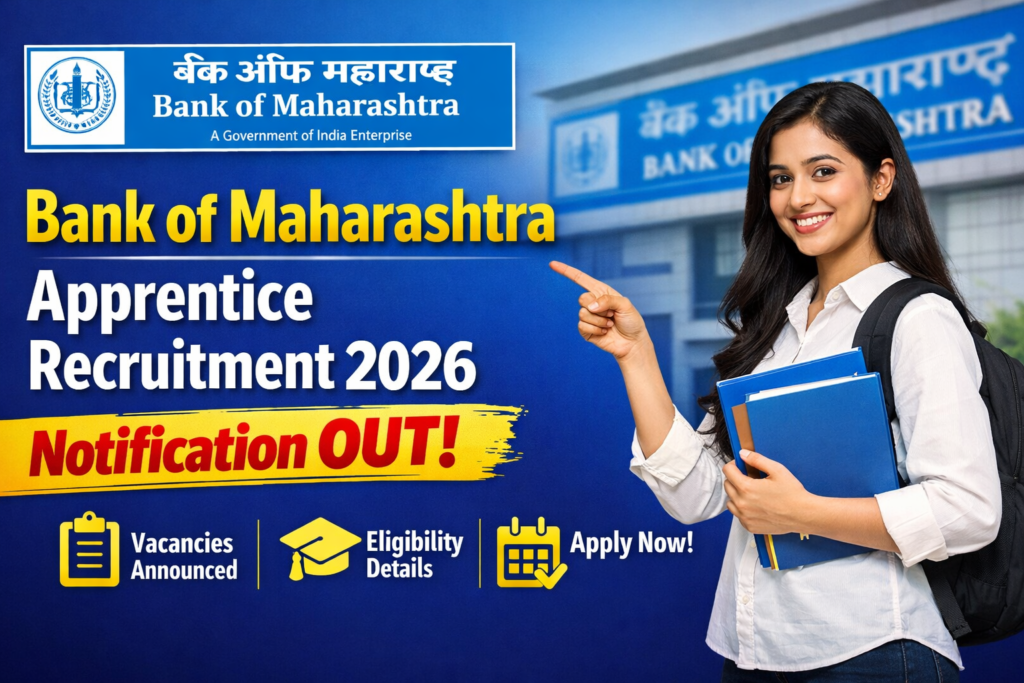 Bank of Maharashtra Apprentice Recruitment 2026